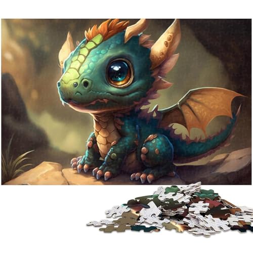 1000-teiliges Puzzle für Erwachsene, Baby-Drache, Puzzles für Erwachsene, für Teenager und Familienspaß – DIY-Denkspiel, Geschenk, 50 x 75 cm / 19,68 x 29,52 Zoll 1000-teiliges Puzzle für Erwachsene, Baby-Drache, Puzzles für Erwachsene, für Teenager und Familienspaß – DIY-Denkspiel, Geschenk, 50 x 75 cm / 19,68 x 29,52 Zoll von JIANGENNF