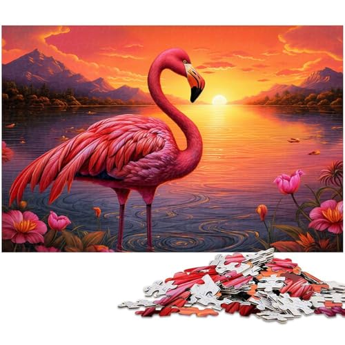 1000-teiliges Puzzle für Erwachsene, Bunte Flamingo-Puzzles für Erwachsene, für Teenager und Familienspaß – DIY-Denkspiel, Geschenk, 50 x 75 cm / 19,68 x 29,52 Zoll 1000-teiliges Puzzle für Erwachsene, Bunte Flamingo-Puzzles für Erwachsene, für Teenager und Familienspaß – DIY-Denkspiel, Geschenk, 50 x 75 cm / 19,68 x 29,52 Zoll von JIANGENNF