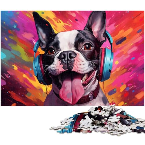 1000-teiliges Puzzle für Erwachsene, Bunte Hunde-Puzzles für Erwachsene, für Teenager und Familienspaß – DIY-Denkspiel, Geschenk, 50 x 75 cm / 19,68 x 29,52 Zoll 1000-teiliges Puzzle für Erwachsene, Bunte Hunde-Puzzles für Erwachsene, für Teenager und Familienspaß – DIY-Denkspiel, Geschenk, 50 x 75 cm / 19,68 x 29,52 Zoll von JIANGENNF