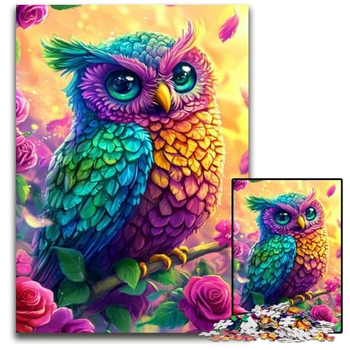 1000-teiliges Puzzle für Erwachsene, Eulen-Holzpuzzle mit interaktivem Familienspiel, Kinder ab 14 Jahren, 50x75cm 1000-teiliges Puzzle für Erwachsene, Eulen-Holzpuzzle mit interaktivem Familienspiel, Kinder ab 14 Jahren, 50x75cm von JIANGENNF