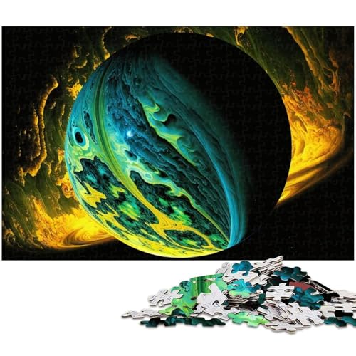 1000-teiliges Puzzle für Erwachsene, Fantasy Planet, Holzpuzzle für Erwachsene für Teenager, Familienspieleabend, hirnfordernde Geschenkidee, 50 x 75 cm / 19,68 x 29,52 Zoll 1000-teiliges Puzzle für Erwachsene, Fantasy Planet, Holzpuzzle für Erwachsene für Teenager, Familienspieleabend, hirnfordernde Geschenkidee, 50 x 75 cm / 19,68 x 29,52 Zoll von JIANGENNF