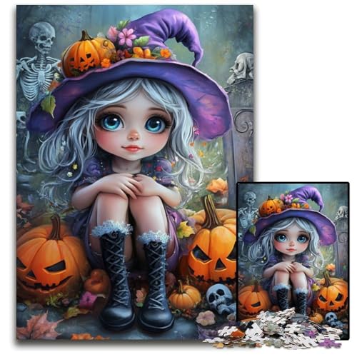 1000-teiliges Puzzle für Erwachsene, Halloween-Mädchen-Puzzle, Lernspiele, stärkt die Liebe zwischen Paaren, für Kinder ab 14 Jahren, 50x75cm 1000-teiliges Puzzle für Erwachsene, Halloween-Mädchen-Puzzle, Lernspiele, stärkt die Liebe zwischen Paaren, für Kinder ab 14 Jahren, 50x75cm von JIANGENNF