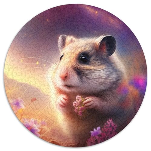 1000-teiliges Puzzle für Erwachsene, Hamster-Puzzle für Erwachsene, hochschwieriges Denkspiel für Teenager (Größe 67,5 x 67,5 cm) von JIANGENNF