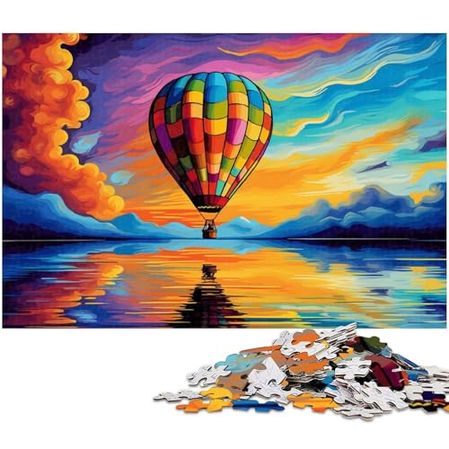 1000-teiliges Puzzle für Erwachsene, Heißluftballon-Puzzle für Erwachsene, für Teenager und Familienspaß – DIY-Denkspiel, Geschenk, 26 x 38 cm / 10,23 x 14,96 Zoll 1000-teiliges Puzzle für Erwachsene, Heißluftballon-Puzzle für Erwachsene, für Teenager und Familienspaß – DIY-Denkspiel, Geschenk, 26 x 38 cm / 10,23 x 14,96 Zoll von JIANGENNF