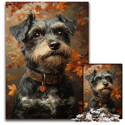 1000-teiliges Puzzle für Erwachsene, Herbstpudel, Holzpuzzle mit interaktivem Familienspiel, Kinder ab 14 Jahren, 50x75cm 1000-teiliges Puzzle für Erwachsene, Herbstpudel, Holzpuzzle mit interaktivem Familienspiel, Kinder ab 14 Jahren, 50x75cm von JIANGENNF