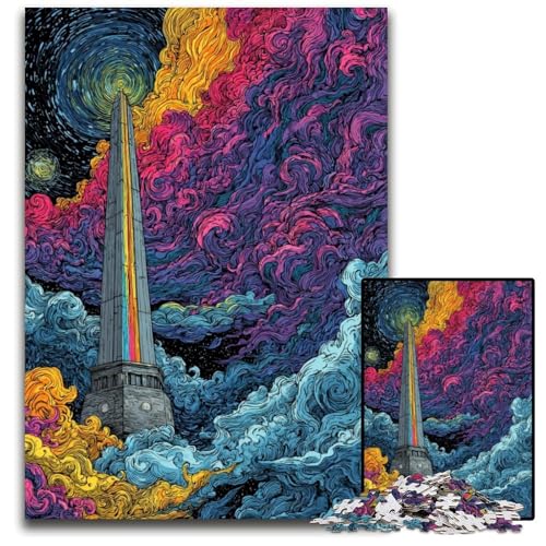1000-teiliges Puzzle für Erwachsene, Himmelsobelisk, Spaltpuzzle, Lernspielzeug, ganze Familie, ab 14 Jahren, 26x38cm 1000-teiliges Puzzle für Erwachsene, Himmelsobelisk, Spaltpuzzle, Lernspielzeug, ganze Familie, ab 14 Jahren, 26x38cm von JIANGENNF