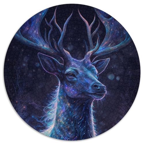 1000-teiliges Puzzle für Erwachsene, Hirsch-Puzzles für Erwachsene, hochschwieriges Denkspiel für Teenager (Größe 67,5 x 67,5 cm) von JIANGENNF