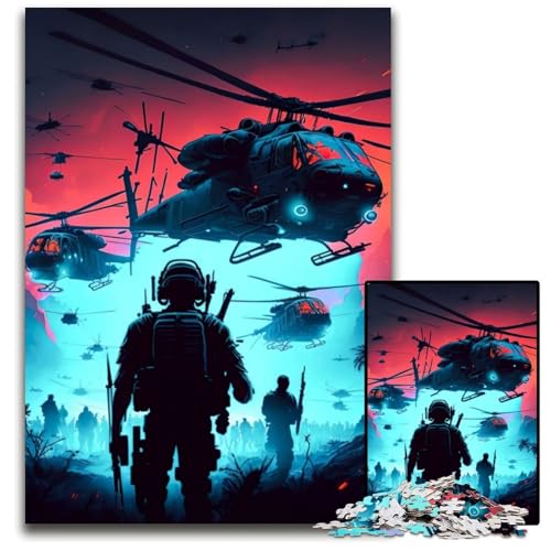 1000-teiliges Puzzle für Erwachsene, Hubschrauber-Puzzles für Erwachsene, ideal für Verliebte, perfektes Weihnachts-, Neujahrs- und Valentinstagsgeschenk, 50x75cm/19,68x29,52 Zoll 1000-teiliges Puzzle für Erwachsene, Hubschrauber-Puzzles für Erwachsene, ideal für Verliebte, perfektes Weihnachts-, Neujahrs- und Valentinstagsgeschenk, 50x75cm/19,68x29,52 Zoll von JIANGENNF