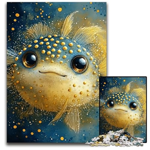 1000-teiliges Puzzle für Erwachsene, Kugelfisch, Holzpuzzle, anspruchsvolles Denkspiel für Teenager, Spaß für den Familienspielabend, 50x75cm 1000-teiliges Puzzle für Erwachsene, Kugelfisch, Holzpuzzle, anspruchsvolles Denkspiel für Teenager, Spaß für den Familienspielabend, 50x75cm von JIANGENNF