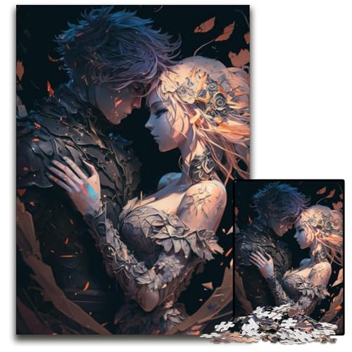 1000-teiliges Puzzle für Erwachsene, Liebhaber, Puzzles für Erwachsene, Lernspielzeug für Teenager, Heimbüro-Dekor, 50x75cm/19,68x29,52 Zoll von JIANGENNF