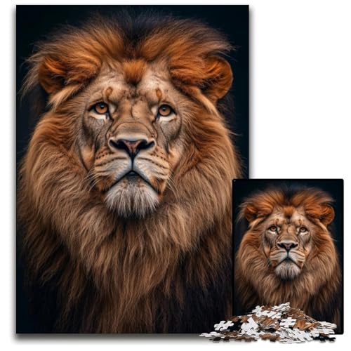 1000-teiliges Puzzle für Erwachsene, Löwen-Puzzle, Lernspielzeug, ganze Familie, ab 14 Jahren, 26x38cm 1000-teiliges Puzzle für Erwachsene, Löwen-Puzzle, Lernspielzeug, ganze Familie, ab 14 Jahren, 26x38cm von JIANGENNF