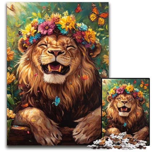 1000-teiliges Puzzle für Erwachsene, Löwenblumen-Puzzle, Lernspielzeug, ganze Familie, ab 14 Jahren, 50x75cm 1000-teiliges Puzzle für Erwachsene, Löwenblumen-Puzzle, Lernspielzeug, ganze Familie, ab 14 Jahren, 50x75cm von JIANGENNF