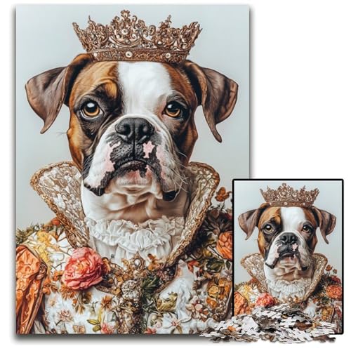 1000-teiliges Puzzle für Erwachsene, Mopskönig-Puzzle, Lernspielzeug, ganze Familie, ab 14 Jahren, 50x75cm 1000-teiliges Puzzle für Erwachsene, Mopskönig-Puzzle, Lernspielzeug, ganze Familie, ab 14 Jahren, 50x75cm von JIANGENNF
