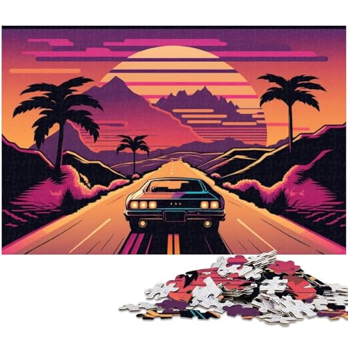 1000-teiliges Puzzle für Erwachsene, Neonlandschaft, Puzzles für Erwachsene, für Teenager und Familienspaß – DIY-Denkspiel, Geschenk, 26 x 38 cm / 10,23 x 14,96 Zoll 1000-teiliges Puzzle für Erwachsene, Neonlandschaft, Puzzles für Erwachsene, für Teenager und Familienspaß – DIY-Denkspiel, Geschenk, 26 x 38 cm / 10,23 x 14,96 Zoll von JIANGENNF
