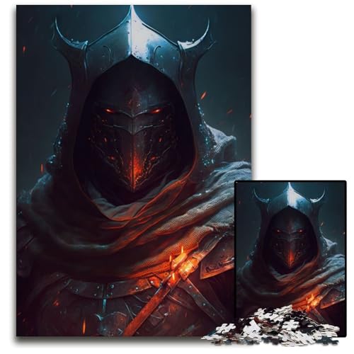 1000-teiliges Puzzle für Erwachsene, Panzerritter-Puzzle für Erwachsene, Lernspielzeug für Jugendliche, Heimbüro-Dekor, 50x75cm/19,68x29,52 Zoll von JIANGENNF
