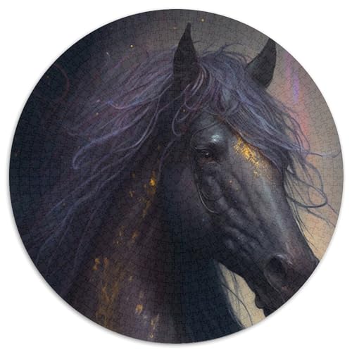 1000-teiliges Puzzle für Erwachsene, Pferdemal-Puzzles für Erwachsene, hochschwieriges Denkspiel für Teenager (Größe 67,5 x 67,5 cm) von JIANGENNF