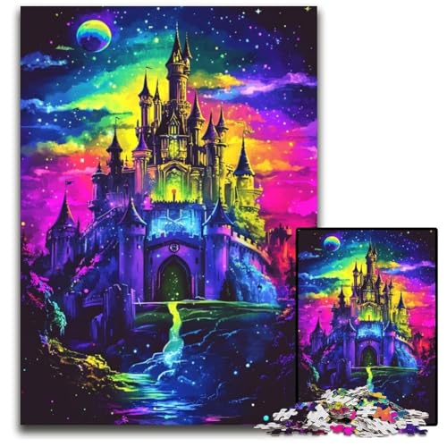 1000-teiliges Puzzle für Erwachsene, Regenbogenschloss, Kartonpuzzle, Lernspiele, mit passendem Poster und Quizblatt, für Kinder ab 14 Jahren, 26x38cm 1000-teiliges Puzzle für Erwachsene, Regenbogenschloss, Kartonpuzzle, Lernspiele, mit passendem Poster und Quizblatt, für Kinder ab 14 Jahren, 26x38cm von JIANGENNF