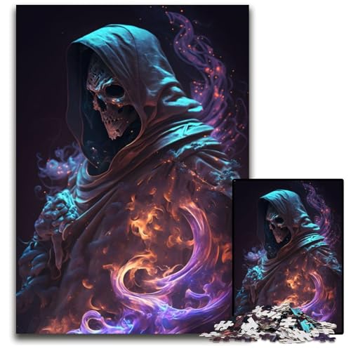 1000-teiliges Puzzle für Erwachsene, Sensenmann aus Staub, Puzzle für Erwachsene, Lernspielzeug für Teenager, Heimbüro-Dekor, 50x75cm/19,68x29,52 Zoll von JIANGENNF