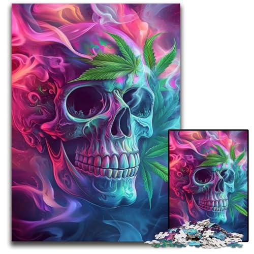 1000-teiliges Puzzle für Erwachsene, Skelett-Puzzle, Lernspielzeug, ganze Familie, ab 14 Jahren, 50x75cm von JIANGENNF