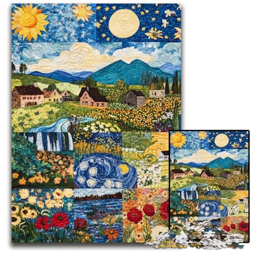 1000-teiliges Puzzle für Erwachsene, Sonnenblumen-Puzzle, Lernspielzeug, ganze Familie, ab 14 Jahren, 50x75cm 1000-teiliges Puzzle für Erwachsene, Sonnenblumen-Puzzle, Lernspielzeug, ganze Familie, ab 14 Jahren, 50x75cm von JIANGENNF