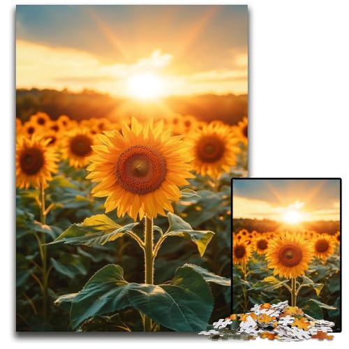1000-teiliges Puzzle für Erwachsene, Sonnenblumen-Puzzle, Lernspielzeug, ganze Familie, ab 14 Jahren, 50x75cm 1000-teiliges Puzzle für Erwachsene, Sonnenblumen-Puzzle, Lernspielzeug, ganze Familie, ab 14 Jahren, 50x75cm von JIANGENNF