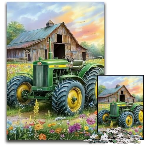1000-teiliges Puzzle für Erwachsene, Traktor-Puzzle, Lernspielzeug, ganze Familie, ab 14 Jahren, 50x75cm 1000-teiliges Puzzle für Erwachsene, Traktor-Puzzle, Lernspielzeug, ganze Familie, ab 14 Jahren, 50x75cm von JIANGENNF