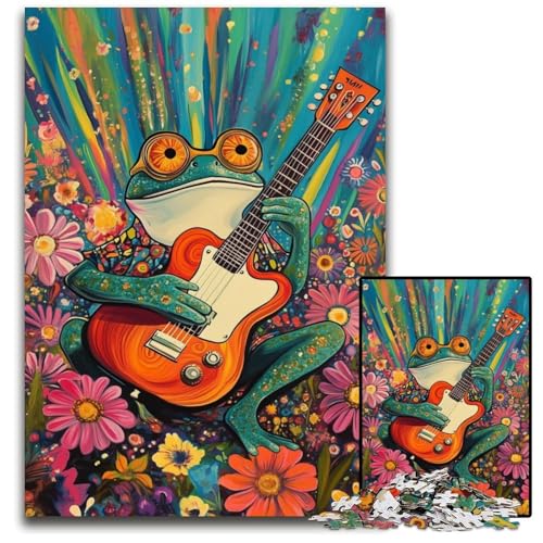 1000-teiliges Puzzle für Erwachsene, Vintage-Gitarren-Puzzle, Teenager, Paare und Freunde zum Geburtstag, Weihnachten, 50x75cm 1000-teiliges Puzzle für Erwachsene, Vintage-Gitarren-Puzzle, Teenager, Paare und Freunde zum Geburtstag, Weihnachten, 50x75cm von JIANGENNF