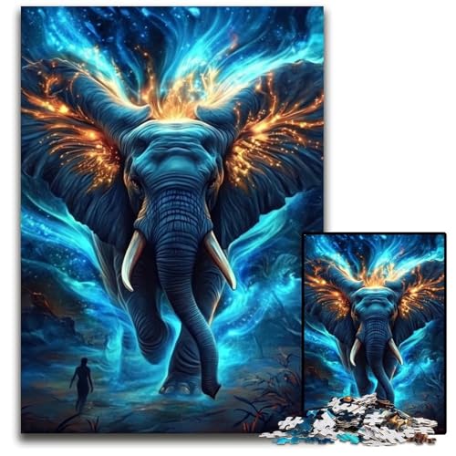1000-teiliges Puzzle für Erwachsene, Weltraumelefanten-Puzzle, Lernspielzeug, ganze Familie, ab 14 Jahren, 50x75cm 1000-teiliges Puzzle für Erwachsene, Weltraumelefanten-Puzzle, Lernspielzeug, ganze Familie, ab 14 Jahren, 50x75cm von JIANGENNF