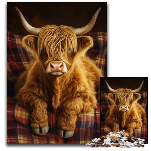 1000-teiliges Puzzle für Erwachsene, Yak-Puzzle, Lernspielzeug, ganze Familie, ab 14 Jahren, 26x38cm 1000-teiliges Puzzle für Erwachsene, Yak-Puzzle, Lernspielzeug, ganze Familie, ab 14 Jahren, 26x38cm von JIANGENNF