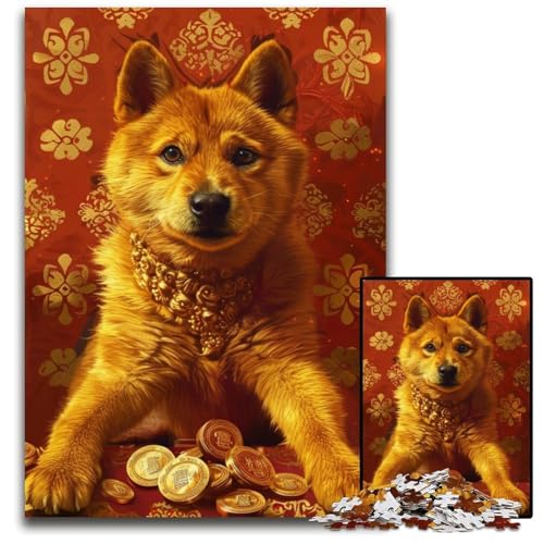 1000-teiliges Puzzle für Erwachsene, abstraktes Shiba Inu-Holzpuzzle, dekomprimierendes intellektuelles Lernspielzeug, gutes Geschenk für Erwachsene und Teenager, 50x75cm 1000-teiliges Puzzle für Erwachsene, abstraktes Shiba Inu-Holzpuzzle, dekomprimierendes intellektuelles Lernspielzeug, gutes Geschenk für Erwachsene und Teenager, 50x75cm von JIANGENNF