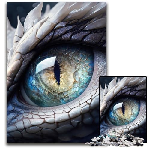 1000-teiliges Puzzle für Erwachsene, magisches Drachenauge, Puzzle für Erwachsene, Lernspielzeug für Teenager, Heimbüro-Dekor, 26x38cm/10,23x14,96 Zoll von JIANGENNF