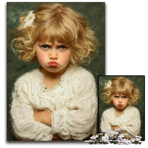 1000-teiliges Puzzle für Erwachsene, wütender Kleiner Junge, Papppuzzle, dekomprimierendes intellektuelles Lernspielzeug, gutes Geschenk für Erwachsene und Teenager, 26x38cm 1000-teiliges Puzzle für Erwachsene, wütender Kleiner Junge, Papppuzzle, dekomprimierendes intellektuelles Lernspielzeug, gutes Geschenk für Erwachsene und Teenager, 26x38cm von JIANGENNF
