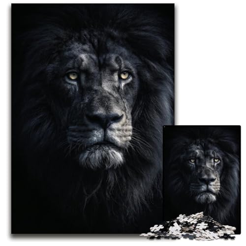 1000-teiliges Puzzle für Erwachsene Lion Sin The Darkness, Lernspielzeug, ganze Familie, ab 14 Jahren, 26x38cm 1000-teiliges Puzzle für Erwachsene Lion Sin The Darkness, Lernspielzeug, ganze Familie, ab 14 Jahren, 26x38cm von JIANGENNF
