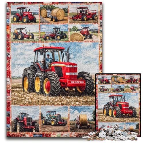 1000-teiliges Puzzle für Erwachsene und Jugendliche, Bauernhof-Traktor-Puzzle, Papppuzzle, Familienspaß beim Basteln, perfekt für Geburtstage, Feiertage, 26x38cm 1000-teiliges Puzzle für Erwachsene und Jugendliche, Bauernhof-Traktor-Puzzle, Papppuzzle, Familienspaß beim Basteln, perfekt für Geburtstage, Feiertage, 26x38cm von JIANGENNF