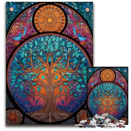 1000-teiliges Puzzle für Erwachsene und Jugendliche, Baum des Lebens, Papppuzzle, Familienspaß beim Basteln, perfekt für Geburtstage, Feiertage, 26x38cm 1000-teiliges Puzzle für Erwachsene und Jugendliche, Baum des Lebens, Papppuzzle, Familienspaß beim Basteln, perfekt für Geburtstage, Feiertage, 26x38cm von JIANGENNF