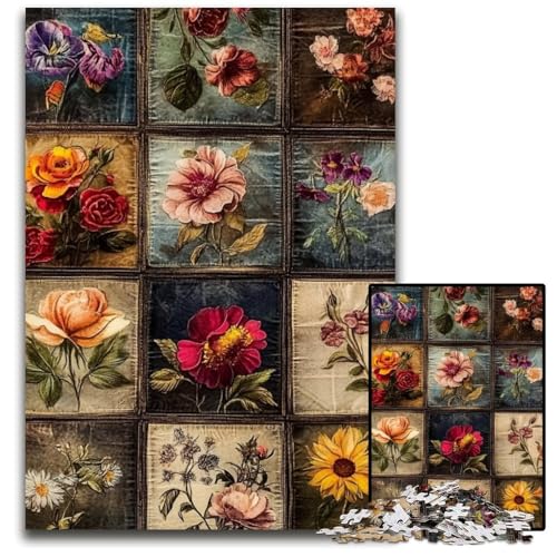 1000-teiliges Puzzle für Erwachsene und Jugendliche, Blumencollage, Kartonpuzzle, Familienspaß beim Basteln, perfekt für Geburtstage, Feiertage, 26x38cm 1000-teiliges Puzzle für Erwachsene und Jugendliche, Blumencollage, Kartonpuzzle, Familienspaß beim Basteln, perfekt für Geburtstage, Feiertage, 26x38cm von JIANGENNF