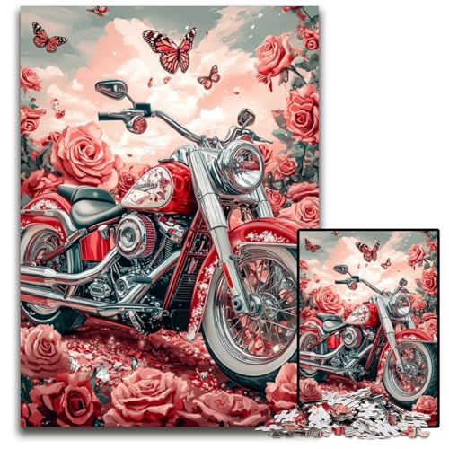 1000-teiliges Puzzle für Erwachsene und Jugendliche, Schmetterlingsmotorrad, Holzpuzzle, Familienspaß, Basteln, perfekt für Geburtstage, Feiertage, 50x75cm 1000-teiliges Puzzle für Erwachsene und Jugendliche, Schmetterlingsmotorrad, Holzpuzzle, Familienspaß, Basteln, perfekt für Geburtstage, Feiertage, 50x75cm von JIANGENNF