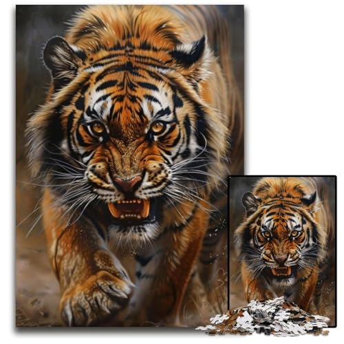 1000-teiliges Puzzle für Erwachsene und Jugendliche, Tiger, Holzpuzzle für Erwachsene und Jugendliche, Lernspielzeug, Familienspiele, 50x75cm 1000-teiliges Puzzle für Erwachsene und Jugendliche, Tiger, Holzpuzzle für Erwachsene und Jugendliche, Lernspielzeug, Familienspiele, 50x75cm von JIANGENNF