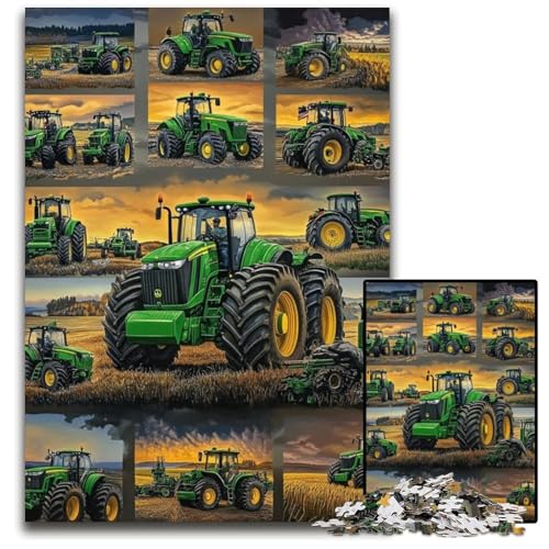 1000-teiliges Puzzle für Erwachsene und Jugendliche, Traktor-Collage, Kartonpuzzle, Familienspaß beim Basteln, perfekt für Geburtstage, Feiertage, 26x38cm 1000-teiliges Puzzle für Erwachsene und Jugendliche, Traktor-Collage, Kartonpuzzle, Familienspaß beim Basteln, perfekt für Geburtstage, Feiertage, 26x38cm von JIANGENNF