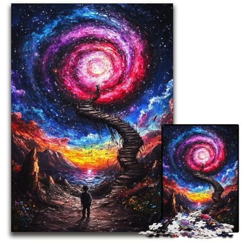 1000-teiliges Puzzle für Erwachsene und Jugendliche, Wirbel-Ölgemälde, Papppuzzle, Familienspaß beim Basteln, perfekt für Geburtstage, Feiertage, 26x38cm 1000-teiliges Puzzle für Erwachsene und Jugendliche, Wirbel-Ölgemälde, Papppuzzle, Familienspaß beim Basteln, perfekt für Geburtstage, Feiertage, 26x38cm von JIANGENNF