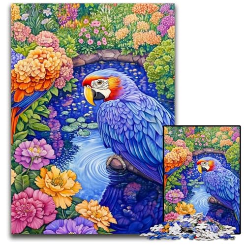 1000-teiliges Puzzle für Erwachsene und Jugendliche, farbenfrohes Papagei-Holzpuzzle, Spaß für die ganze Familie, Basteln, perfekt für Geburtstage, Feiertage, 50x75cm 1000-teiliges Puzzle für Erwachsene und Jugendliche, farbenfrohes Papagei-Holzpuzzle, Spaß für die ganze Familie, Basteln, perfekt für Geburtstage, Feiertage, 50x75cm von JIANGENNF