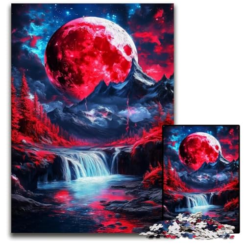 1000-teiliges Puzzle für Erwachsene und Teenager, Blutmond, Holzpuzzle, Lernspiele, DIY-Spielzeug, Geburtstagsgeschenk, Geschenke für 14-Jährige, 50x75cm 1000-teiliges Puzzle für Erwachsene und Teenager, Blutmond, Holzpuzzle, Lernspiele, DIY-Spielzeug, Geburtstagsgeschenk, Geschenke für 14-Jährige, 50x75cm von JIANGENNF