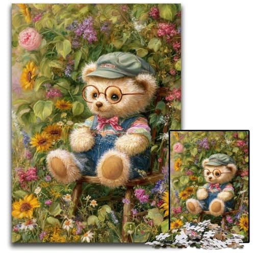 1000-teiliges Puzzle für Erwachsene und Teenager, Cartoon-Teddybär, Holzpuzzle, Lernspiele, DIY-Spielzeug, Geburtstagsgeschenk, Geschenke für 14-Jährige, 50x75cm 1000-teiliges Puzzle für Erwachsene und Teenager, Cartoon-Teddybär, Holzpuzzle, Lernspiele, DIY-Spielzeug, Geburtstagsgeschenk, Geschenke für 14-Jährige, 50x75cm von JIANGENNF