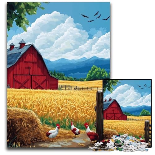 1000-teiliges Puzzle für Erwachsene und Teenager, Cartoon-Weizenfeld, Kartonpuzzle, Lernspiele, DIY-Spielzeug, Geburtstagsgeschenk, Geschenke für 14-Jährige, 26x38cm 1000-teiliges Puzzle für Erwachsene und Teenager, Cartoon-Weizenfeld, Kartonpuzzle, Lernspiele, DIY-Spielzeug, Geburtstagsgeschenk, Geschenke für 14-Jährige, 26x38cm von JIANGENNF