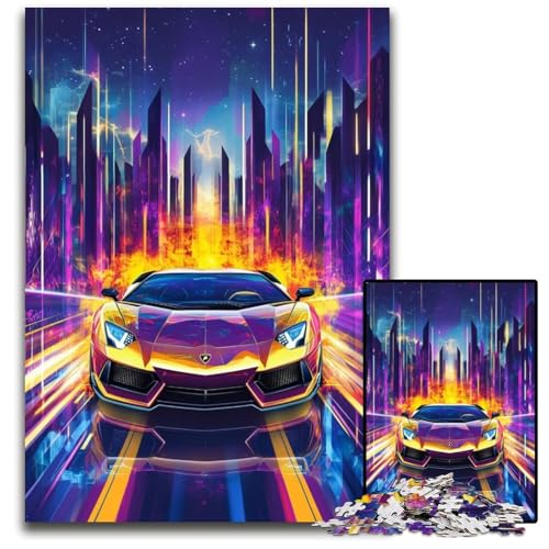 1000-teiliges Puzzle für Erwachsene und Teenager, Cooles Sportwagen-Kartonpuzzle, Lernspiele, DIY-Spielzeug, Geburtstagsgeschenk, Geschenke für 14-Jährige, 26x38cm 1000-teiliges Puzzle für Erwachsene und Teenager, Cooles Sportwagen-Kartonpuzzle, Lernspiele, DIY-Spielzeug, Geburtstagsgeschenk, Geschenke für 14-Jährige, 26x38cm von JIANGENNF