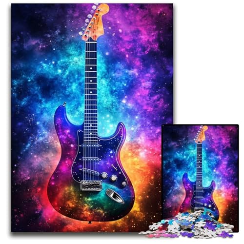 1000-teiliges Puzzle für Erwachsene und Teenager, Galaxy-Gitarren-Puzzle, lustige Spiele, ganze Familie, für Kinder ab 14 Jahren, 50x75cm 1000-teiliges Puzzle für Erwachsene und Teenager, Galaxy-Gitarren-Puzzle, lustige Spiele, ganze Familie, für Kinder ab 14 Jahren, 50x75cm von JIANGENNF