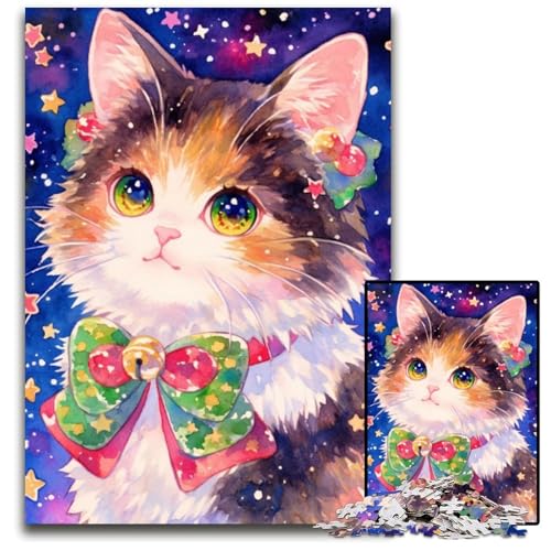 1000-teiliges Puzzle für Erwachsene und Teenager, Katzen- und Blumenpuzzle aus Pappe, Lernspiele, DIY-Spielzeug, Geburtstagsgeschenk, Geschenke für 14-Jährige, 26x38cm 1000-teiliges Puzzle für Erwachsene und Teenager, Katzen- und Blumenpuzzle aus Pappe, Lernspiele, DIY-Spielzeug, Geburtstagsgeschenk, Geschenke für 14-Jährige, 26x38cm von JIANGENNF