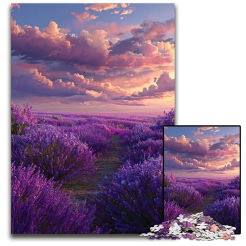 1000-teiliges Puzzle für Erwachsene und Teenager, Lavendelgarten, Holzpuzzle, Lernspiele, DIY-Spielzeug, Geburtstagsgeschenk, Geschenke für 14-Jährige, 50x75cm 1000-teiliges Puzzle für Erwachsene und Teenager, Lavendelgarten, Holzpuzzle, Lernspiele, DIY-Spielzeug, Geburtstagsgeschenk, Geschenke für 14-Jährige, 50x75cm von JIANGENNF
