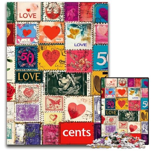 1000-teiliges Puzzle für Erwachsene und Teenager, Liebescollage, Holzpuzzle, Familienspaß, Basteln, perfekt für Geburtstage, Feiertage, 50x75cm 1000-teiliges Puzzle für Erwachsene und Teenager, Liebescollage, Holzpuzzle, Familienspaß, Basteln, perfekt für Geburtstage, Feiertage, 50x75cm von JIANGENNF