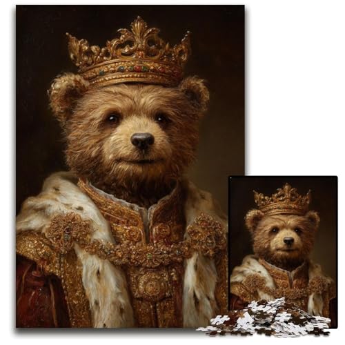 1000-teiliges Puzzle für Erwachsene und Teenager, Teddybär-Puzzle aus Pappe, Lernspiele, DIY-Spielzeug, Geburtstagsgeschenk, Geschenke für 14-Jährige, 26x38cm 1000-teiliges Puzzle für Erwachsene und Teenager, Teddybär-Puzzle aus Pappe, Lernspiele, DIY-Spielzeug, Geburtstagsgeschenk, Geschenke für 14-Jährige, 26x38cm von JIANGENNF
